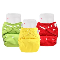 Babyhug Washable & Reusable Cloth Diaper with Inserts - Pack of 3-image-76