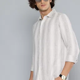 Flying Machine Slim Fit Striped Pure Cotton Casual Shirt-image-42