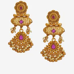 Kushal's Fashion Jewellery Contemporary Drop Earrings image 4