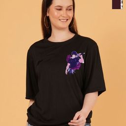 Kasendra Women Pack of 2 Jujutsu Kaisen Graphic Printed Round Neck Relaxed Fit T-shirts-picture-47