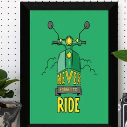 SAF Green Motivational Quotes UV Textured Framed Wall Art-image-62