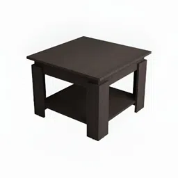 SIVOM Brown Wooden Square Bedside Table image 4