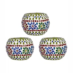 1ST TIME White & Red 3 Pieces Cylindrical Shaped Candle Holders-picture-27