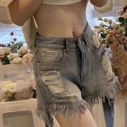 StyleCast Women Slim Fit High-Rise Denim Denim Shorts-picture-21