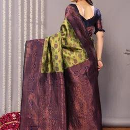 Vastravatika Woven Design Zari Art Silk Kanjeevaram Saree image 3