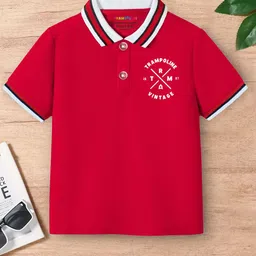 YK X Trampoline Boys Selection Of 2 Polo Collar Applique T-shirt image 4