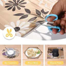 Kuber Industries Brown Floral Printed Water Resistant Shelf Liner image 4