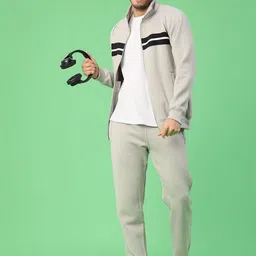 V-Mart Colourblocked Stand Collar Zipper Tracksuit image 5