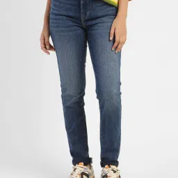 levi's Women's 311 Blue Skinny Fit Mid Rise Jeans image 2