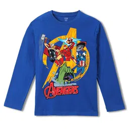 Wear Your Mind Boys Avengers Printed Pure Cotton Applique T-shirt-image-50