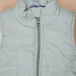 V-Mart Boys Mock Collar Solid Puffer Jacket image 2