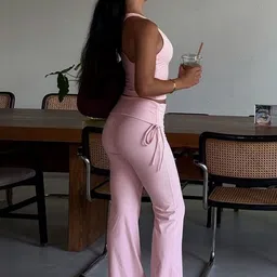 LULU & SKY Scoop Neck Sleeveless Top With Trousers image 3