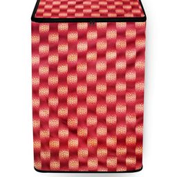 The Furnishing Tree Washing Machine Cover Gingham Pattern Red Compatible for Whirlpool 6.5 Kg Fully-picture-45