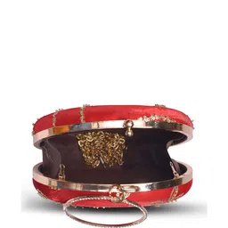 ARTKLIM Women Embroidered Box Clutch image 2