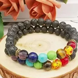 HEALINGGEMS Green Ceramic Elasticated Bracelet-picture-29
