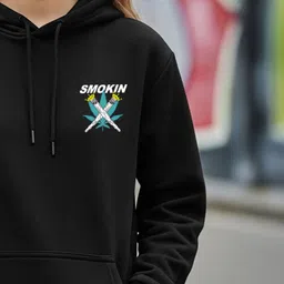 BENNY BROOKS Graphic Printed Hooded Pullover Sweatshirt image 2