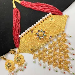 NIKYANKA Gold-Plated Alloy Jewellery Set-image-36