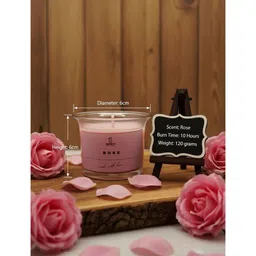 Eleven To Eleven Decor Rose & Pink 2 pieces Jar Candle image 5