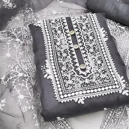 ALAGINI Embroidered Unstitched Dress Material-picture-37