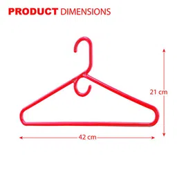 Kuber Industries Red & Purple Pack Of 12 Hangers For Wardrobe image 2