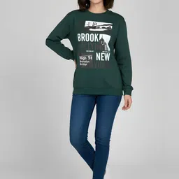 Calm Down Women Printed Sweatshirt image 4