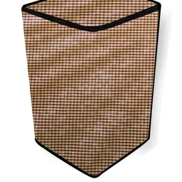 The Furnishing Tree Washing Machine Cover Pin Check Pattern Brown Compatible for Whirlpool 7 Kg Ful image 3