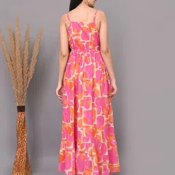 VYMO Print Fit & Flare Maxi Dress image 2