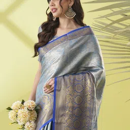SILKWEAR Woven Design Zari Kanjeevaram Saree-picture-24