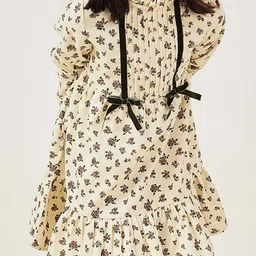 One Friday Floral Print Jacquard A-Line Dress image 5