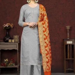 Maroosh Embellished Unstitched Dress Material-picture-25