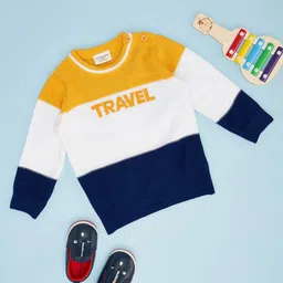 Pantaloons Baby Boys Colourblocked Round Neck Pullover-picture-17