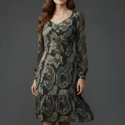 ADDYVERO Print Georgette Dress-picture-12