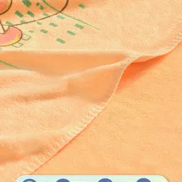 FABINALIV Yellow & Green 2 Printed Cotton 420 GSM Bath Towel image 5