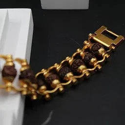 Dharmsaar Unisex Brass Cuff Bracelet-image-32