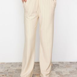 Trendyol Women Striped Regular Fit Trousers-picture-18