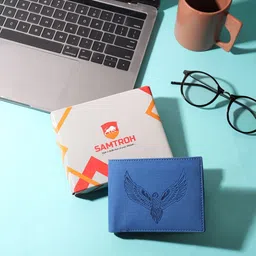 SAMTROH Men Animal Printed Zip Detail PU Two Fold Wallet-image-96