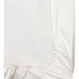 The Baby Atelier 100% Organic Cotton Fitted Single Sheet - Off White  -- image 4