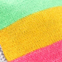 Babyoye Acrylic Full Sleeves Solid Color Sweater - Grey image 4