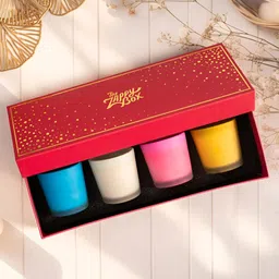 The Zappy Box Pink & White 4 Pieces Round Jar Candles image 3