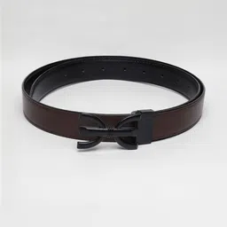 Roadster Men Textured PU Reversible Formal Belt image 2