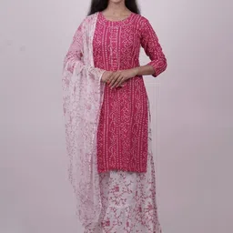 Rafinity Designer Women Ethnic Motifs Printed Kurta with Skirt & Dupatta-picture-20