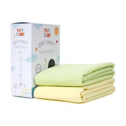 TIDY SLEEP Yellow 2 Pieces Cotton Breathable Mattress Protectors-picture-13