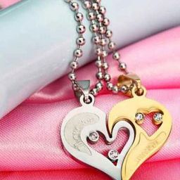 J.S ENTERPRISES Heart Shaped Pendants with Chains-picture-35
