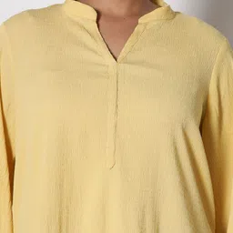 LetsDressUp Mandarin Collar Longline Top image 4