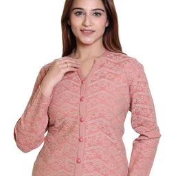 TWENTY ME Women Embroidered Cardigan with Embroidered Detail-image-24