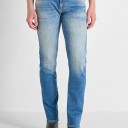 Antony Morato Men Tapered Fit Low Distress Heavy Fade Jeans-picture-39