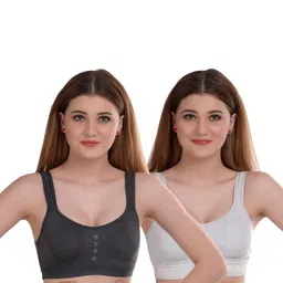 Samvar Multi Cotton Non-Wired Non Padded Minimizer Bra image 4