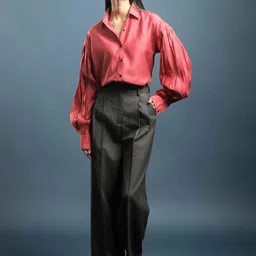 Dheeraj Sharma Women Loose Fit High-Rise Trousers-picture-13