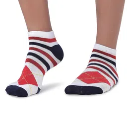 MJE Men Pack Of 5 Patterned Cotton Ankle Length Socks image 2