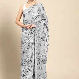 BUTA BUTI Floral Pure Cotton Saree-picture-30